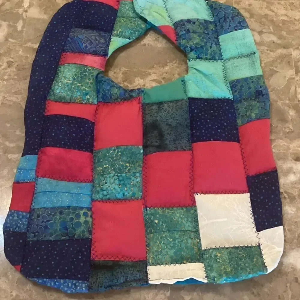 NWOT. Hand Crafted Quilted Reversible Baby Bib $12 ea. or 3/$25